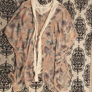 Pink Blush Maternity Kimono